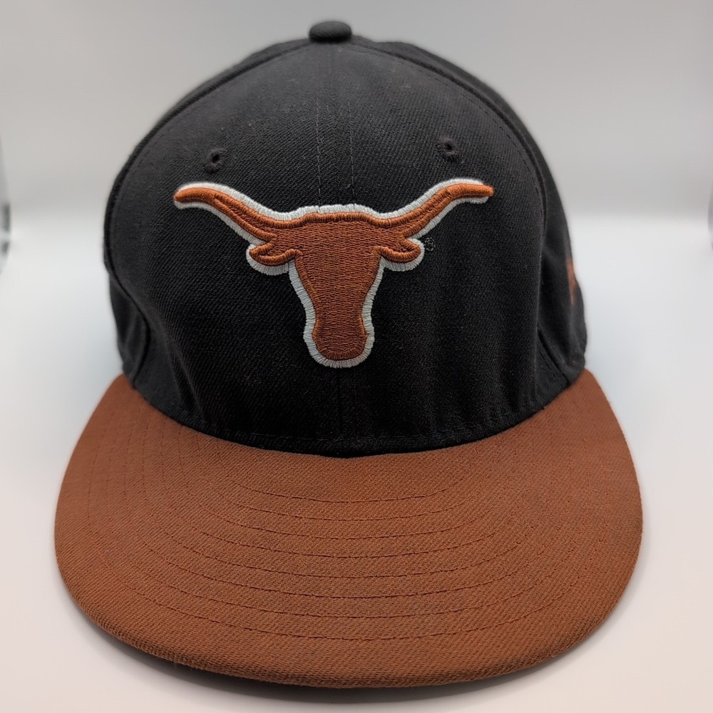 Texas Longhorn Fitted Ball Cap 59FIFTY Measures 7.25"